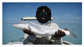 Bonefish Bradley Holding A Fish